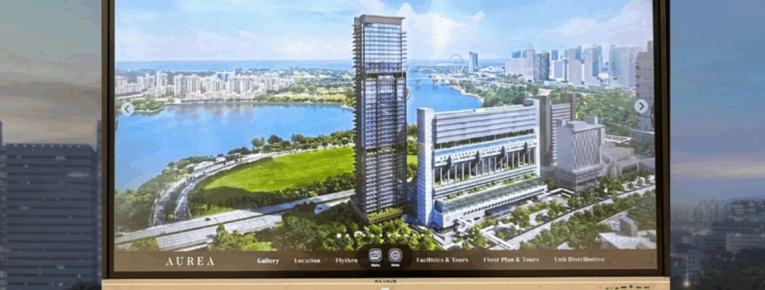 MAXHUB IFP for Aurea Golden Mile interactive showroom